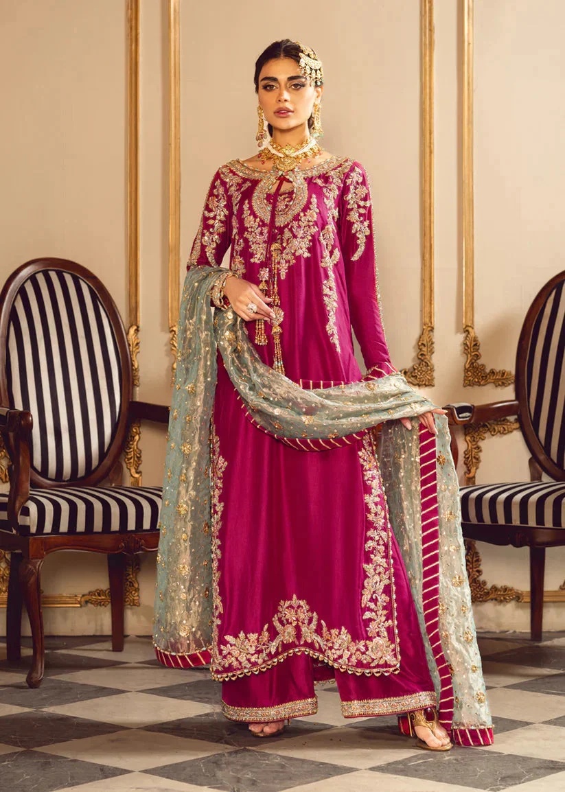 Melodic Tassels pakistani fashion outfit in aqua, green tones.